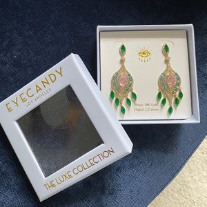 NWOT Eye Candy Los Angeles Boho CZ Drop Earrings.